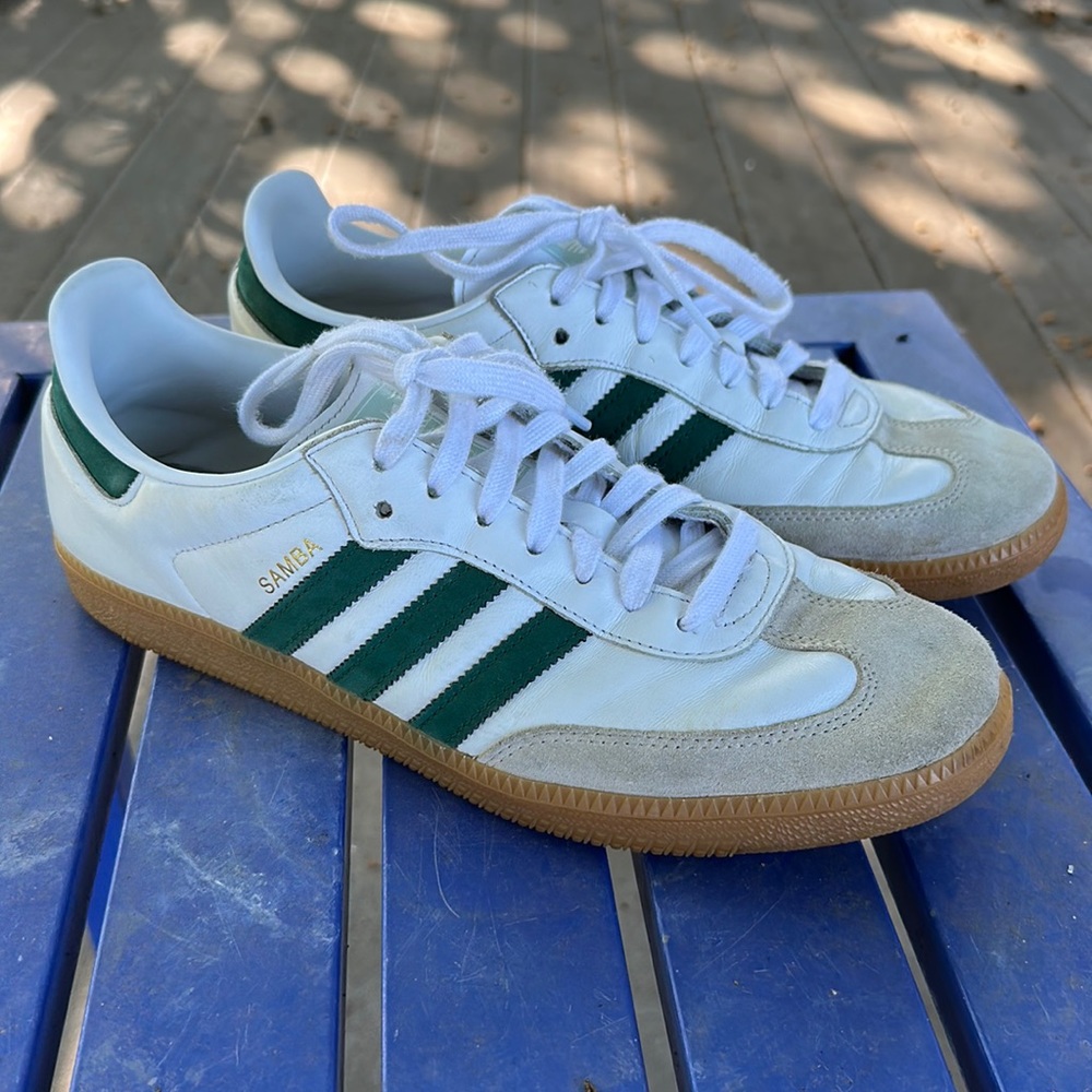 Adidas Samba OG shoes sneakers white green EE5451 men’s gum